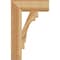 Ekena Millwork Merced Block Rough Sawn Bracket, Western Red Cedar, 4"W x 14"D x 22"H BKT04X14X22MRC05RWR - alternate 3
